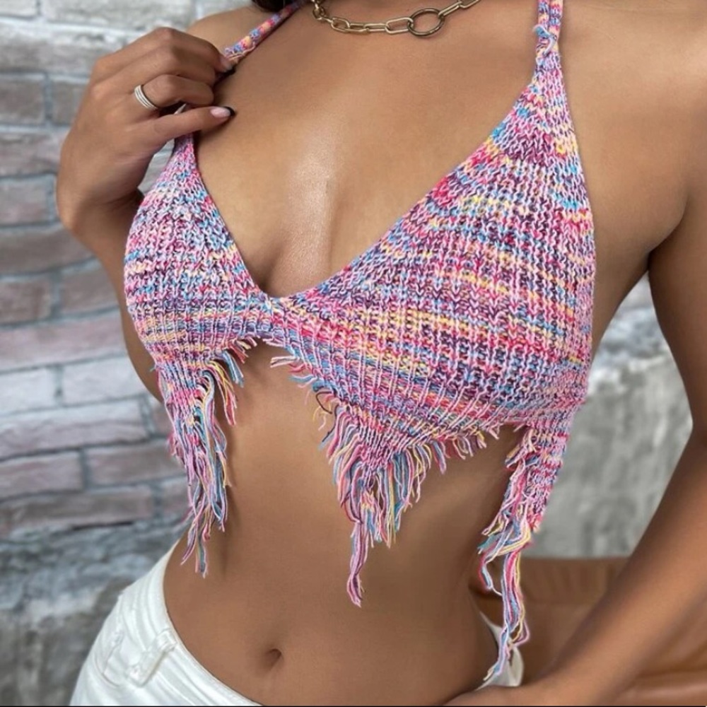 Halter Crotchet Top